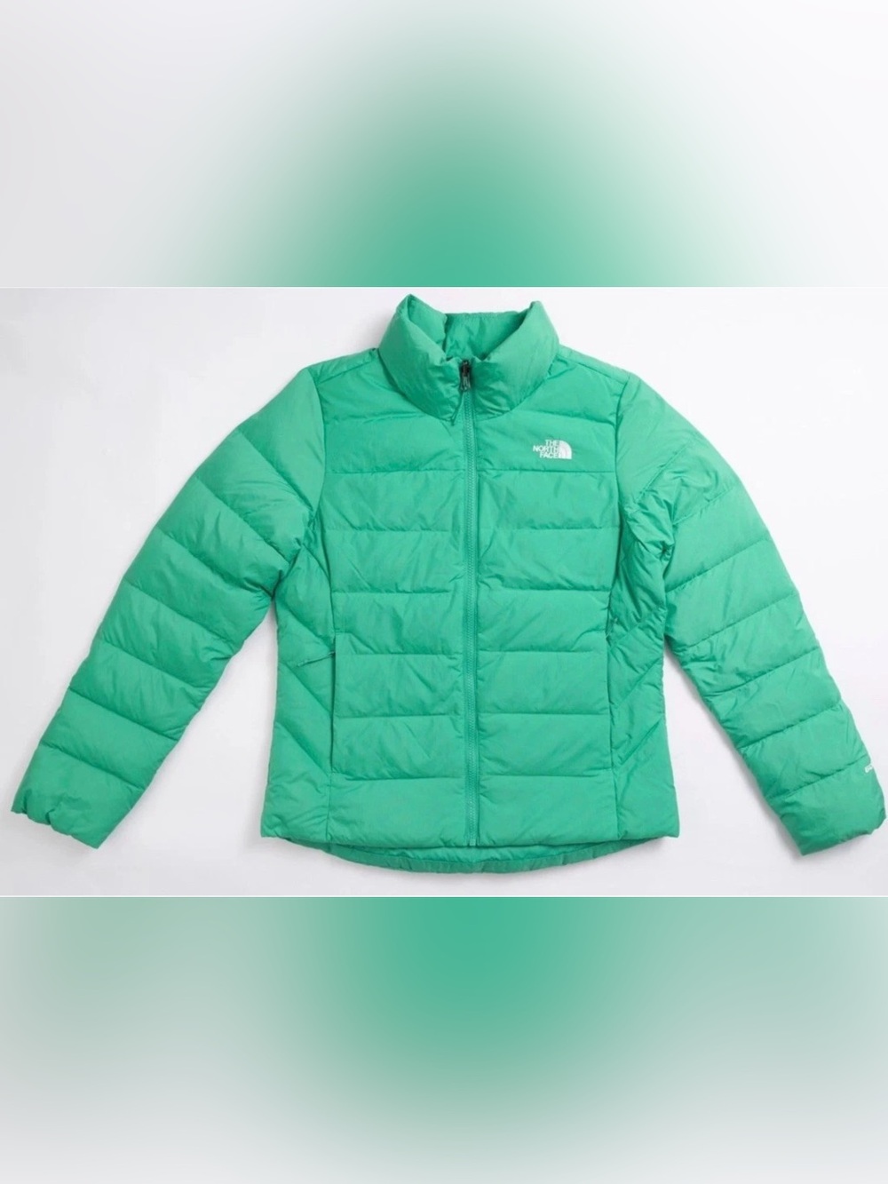 The North Face Women Minoqua Down Jacket Nebula Green 600 Down Insulated Sz XL